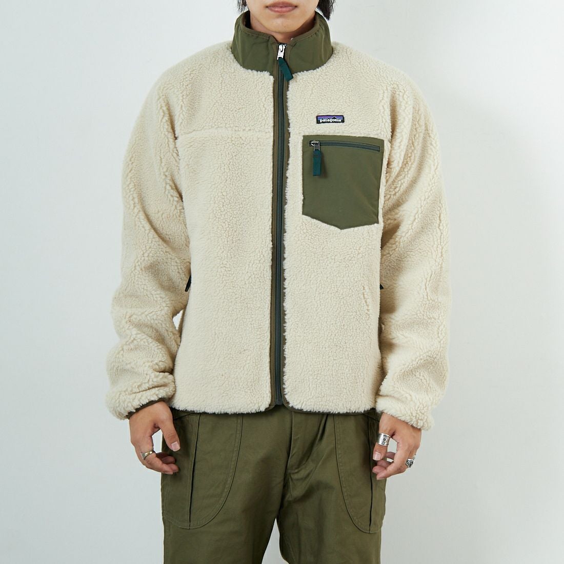 patagonia [パタゴニア] メンズ クラシックレトロXジャケット [23057] DNBA &&モデル身長：179cm 着用サイズ：M&&