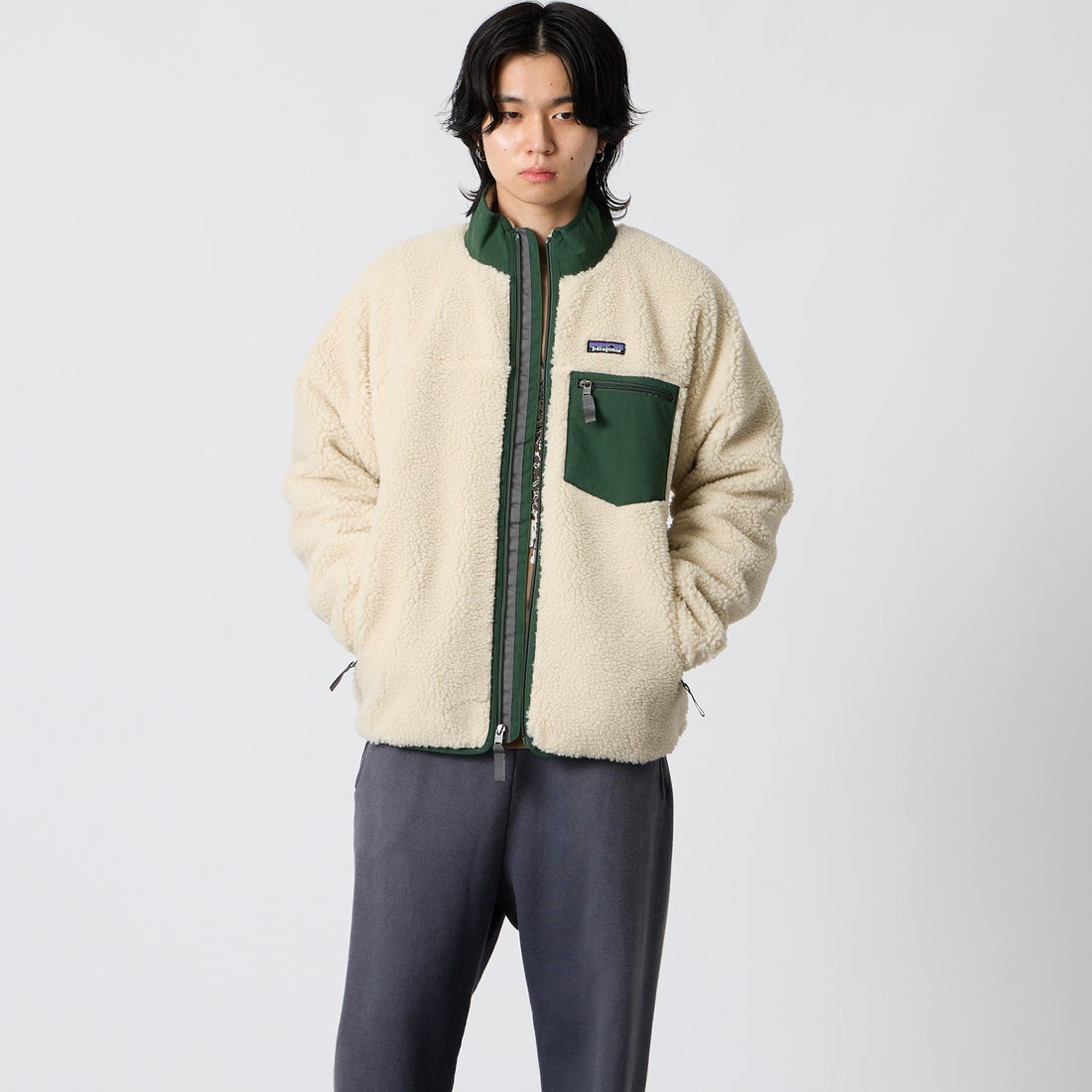 patagonia [パタゴニア] メンズ クラシックレトロXジャケット [23057] DNLT &&モデル身長：177cm 着用サイズ：M&&
