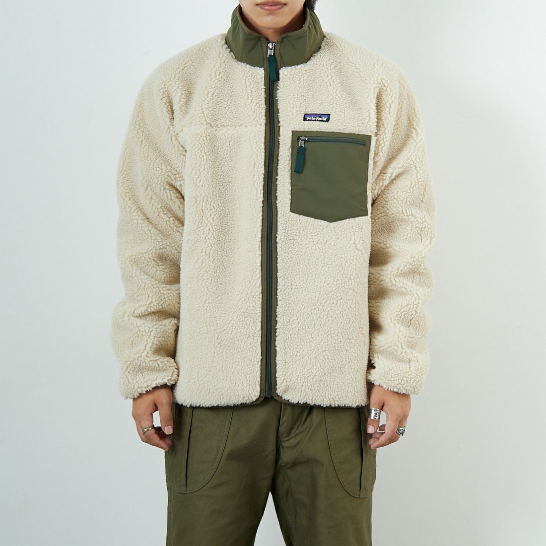patagonia [パタゴニア] メンズ クラシックレトロXジャケット [23057] DNBA &&モデル身長：179cm 着用サイズ：L&&