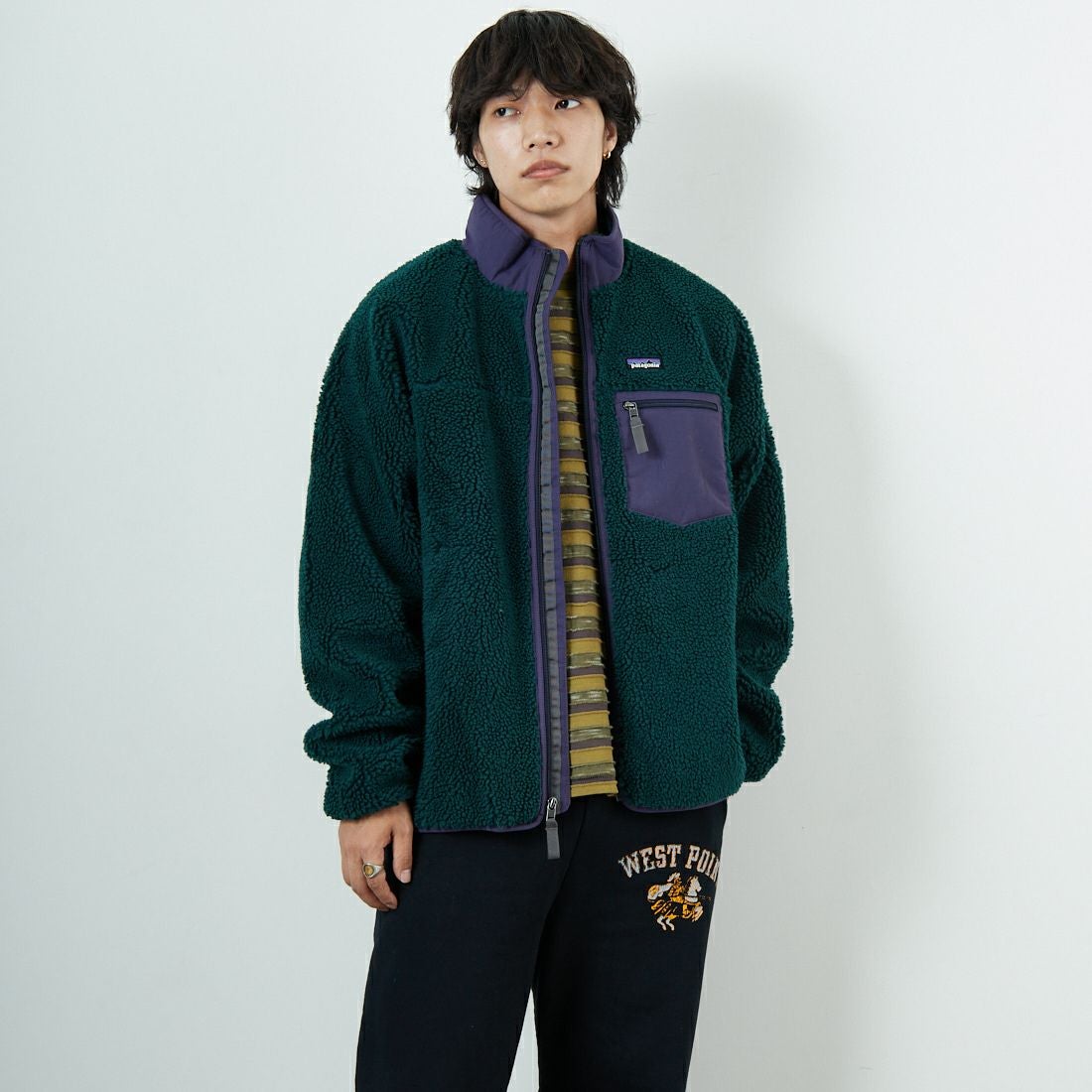 patagonia [パタゴニア] メンズ クラシックレトロXジャケット [23057] CASG &&モデル身長：179cm 着用サイズ：L&&