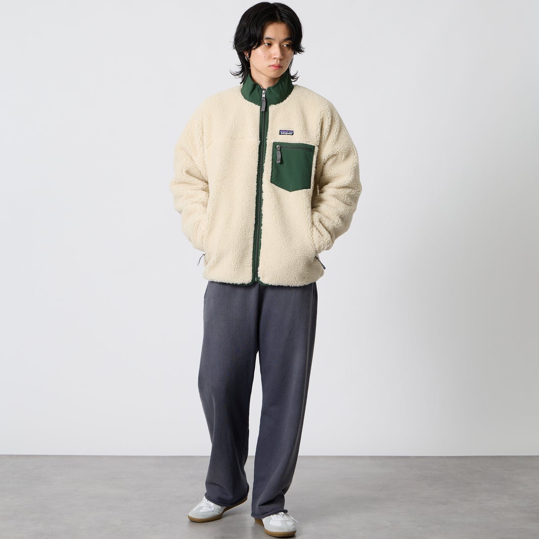 patagonia [パタゴニア] メンズ クラシックレトロXジャケット [23057] DNLT &&モデル身長：177cm 着用サイズ：M&&