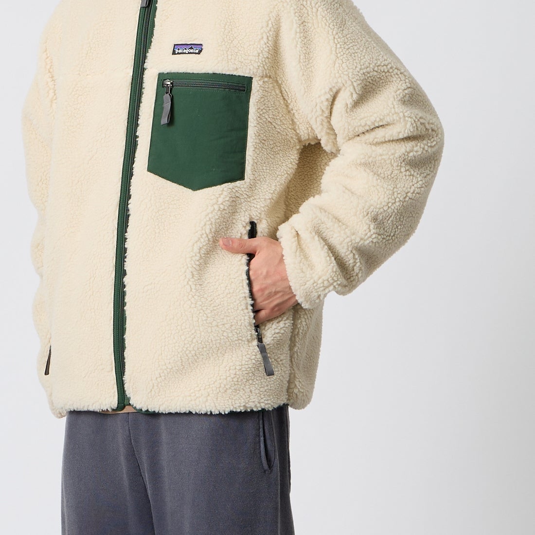 patagonia [パタゴニア] メンズ クラシックレトロXジャケット [23057] DNLT &&モデル身長：177cm 着用サイズ：M&&