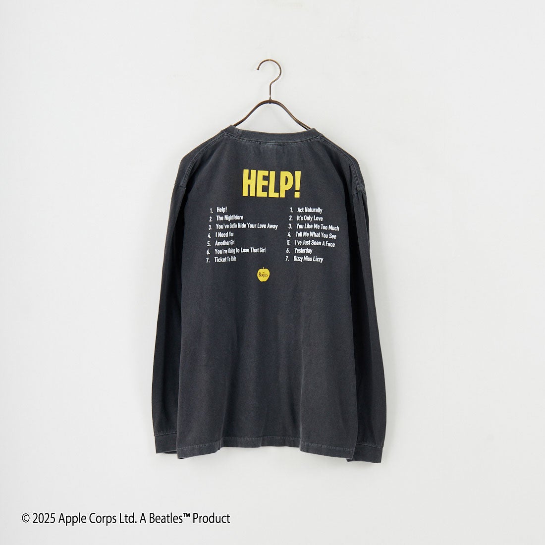 GOOD ROCK SPEED [グッドロックスピード] 別注 THE BEATLES ロゴプリントロングスリーブTシャツ [INTN-046-JF] CHARCOAL