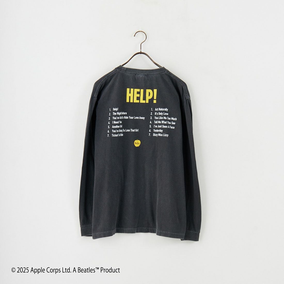 GOOD ROCK SPEED [グッドロックスピード] 別注 THE BEATLES ロゴプリントロングスリーブTシャツ [INTN-046-JF] CHARCOAL