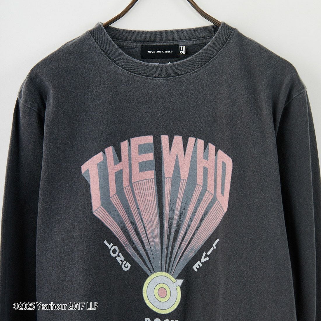 GOOD ROCK SPEED [グッドロックスピード] 別注 THE WHO ロックプリントロングスリーブTシャツ [INTN-047-JF] CHARCOAL