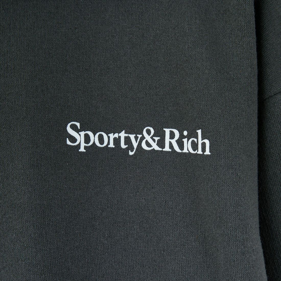 Sporty&Rich [スポーティアンドリッチ] Health is Wealth ソフトフーディ [ST084625300] FADED BLAC