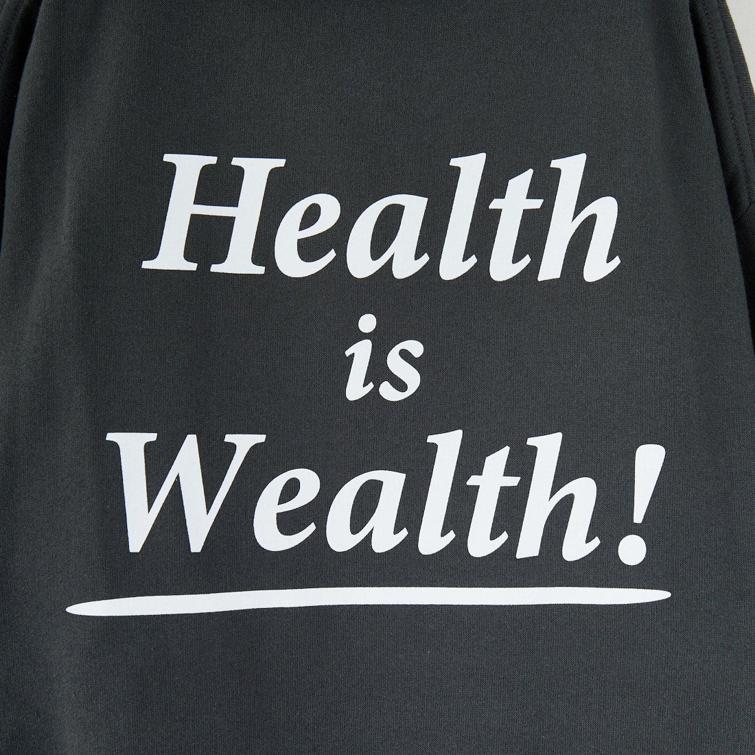 Sporty&Rich [スポーティアンドリッチ] Health is Wealth ソフトフーディ [ST084625300] FADED BLAC