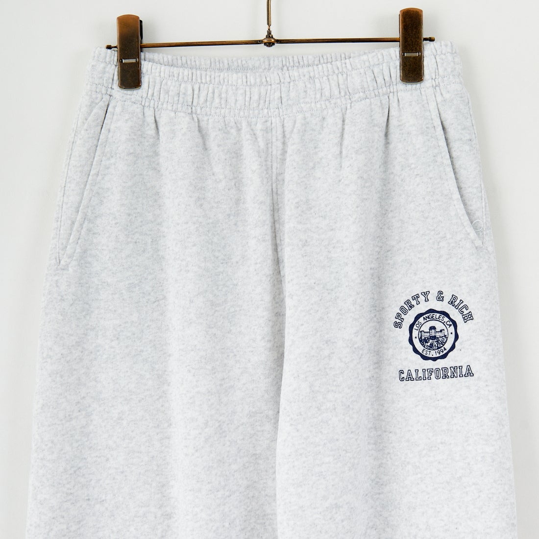 Sporty&Rich [スポーティアンドリッチ] カリフォルニアエンブレム ソフトスウェットパンツ [PA050625300-GY03] H.GRAY