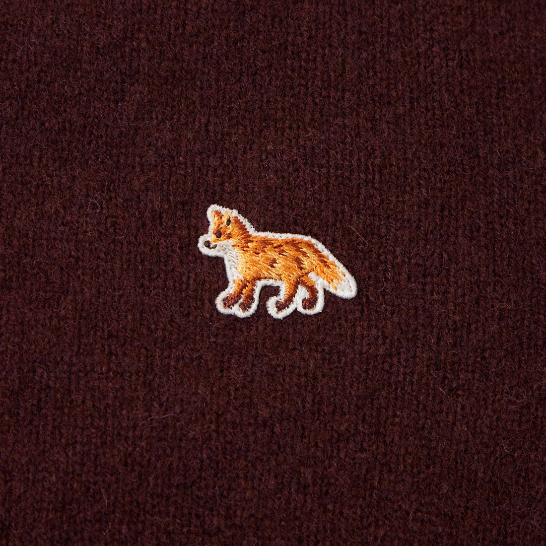 MAISON KITSUNE [メゾン キツネ] ベビーフォックス ラムウールフィテッドカーディガン [PW00506KT1006] 0553 DK.WO