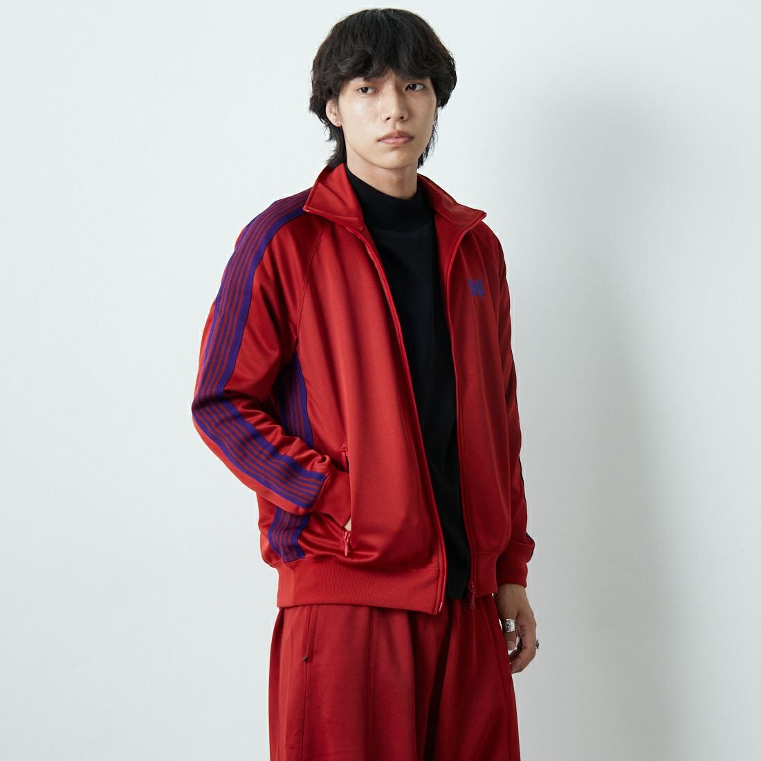 Needles [ニードルズ] トラックジャケット [RW314] C RED &&モデル身長：179cm 着用サイズ：M&&