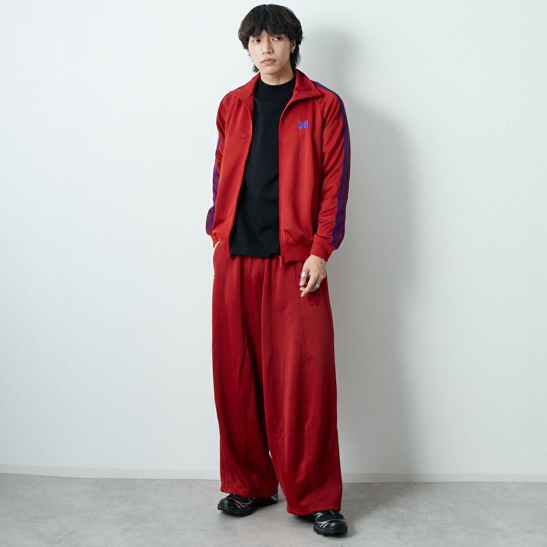 Needles [ニードルズ] トラックジャケット [RW314] C RED &&モデル身長：179cm 着用サイズ：M&&