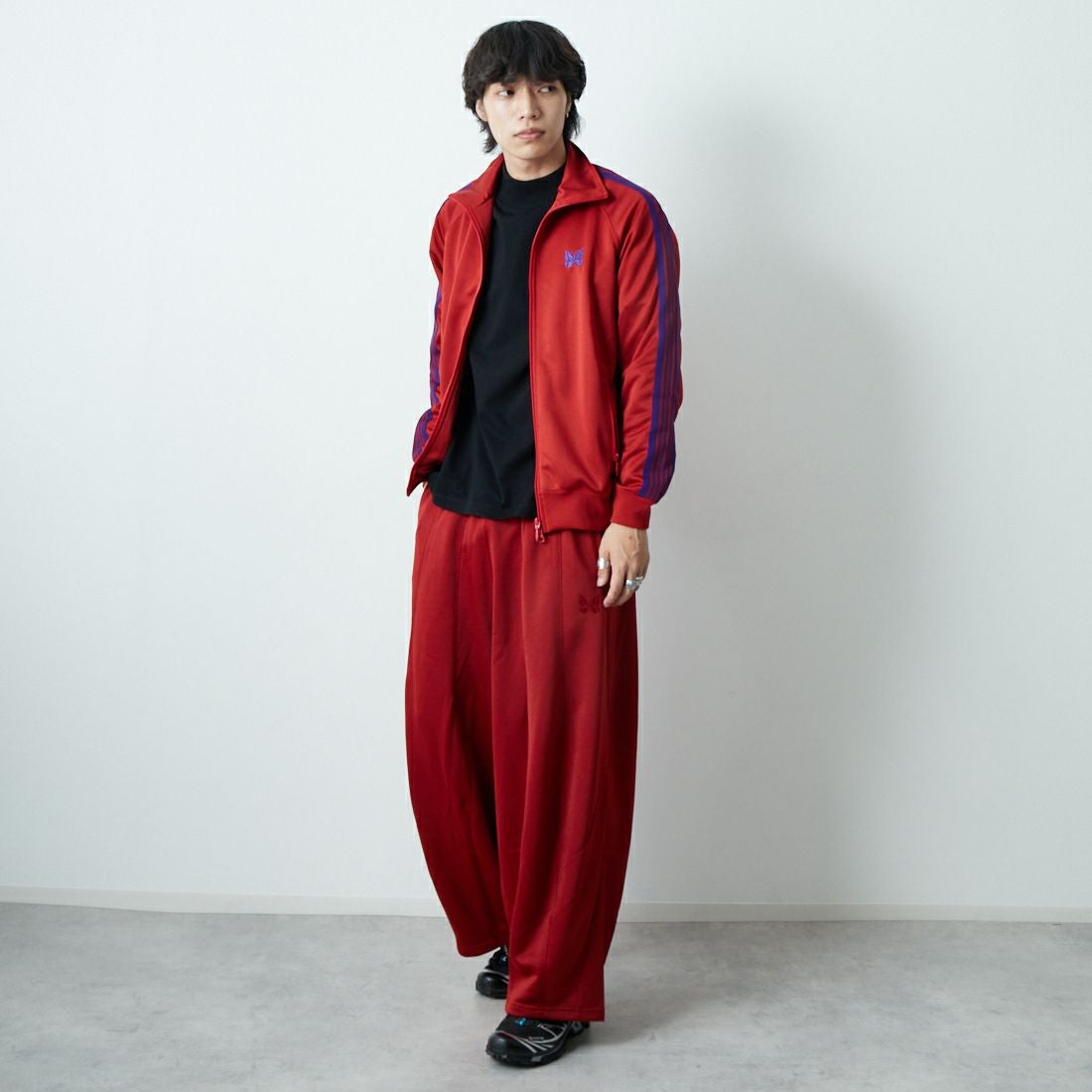 Needles [ニードルズ] トラックジャケット [RW314] C RED &&モデル身長：179cm 着用サイズ：M&&