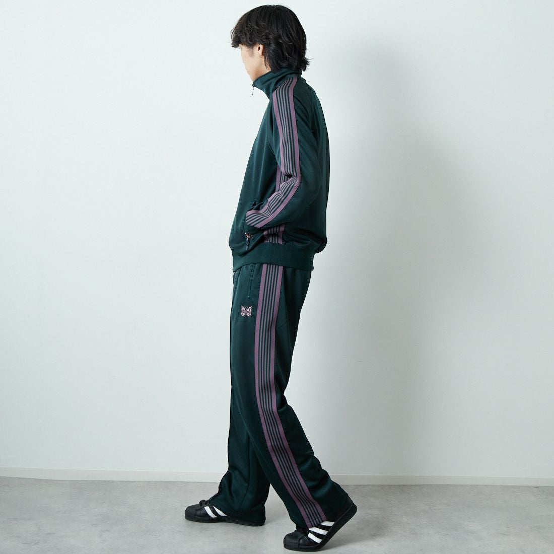 Needles [ニードルズ] トラックジャケット [RW314] B GREEN &&モデル身長：179cm 着用サイズ：M&&