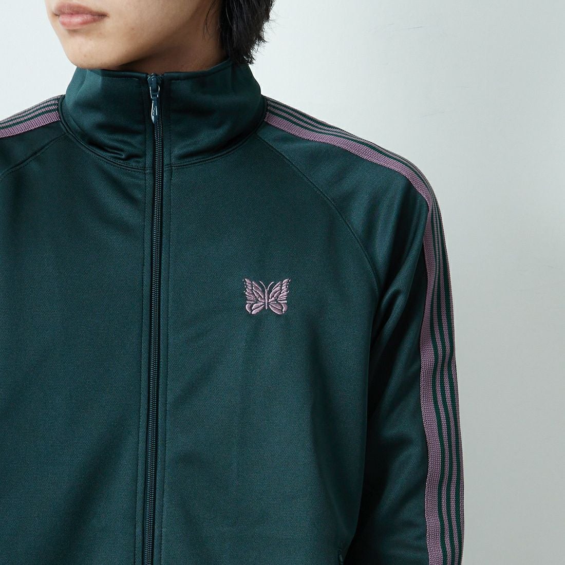 Needles [ニードルズ] トラックジャケット [RW314] B GREEN &&モデル身長：179cm 着用サイズ：M&&