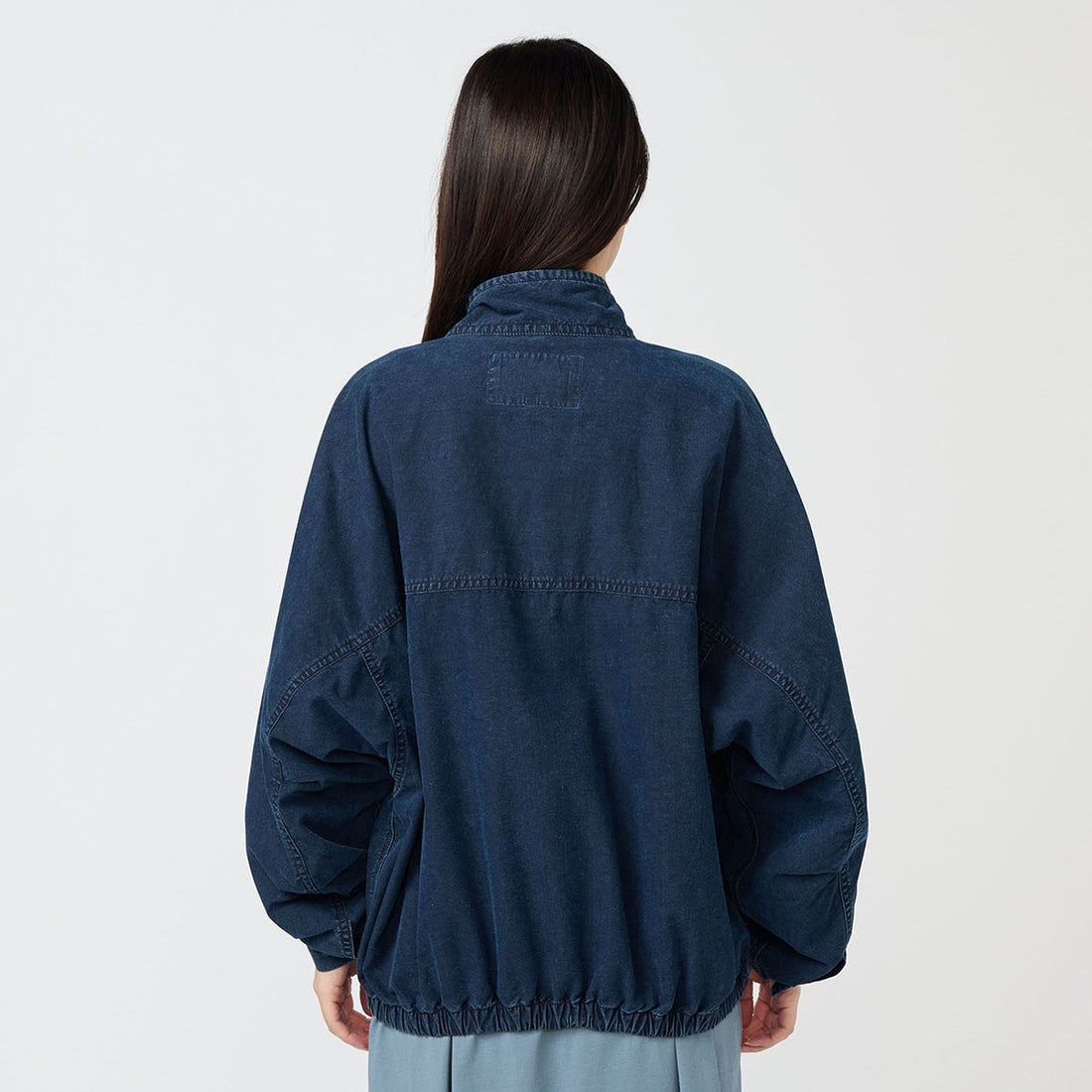 THE NORTH FACE PURPLE LABEL [ザ ノースフェイス パープルレーベル] インディゴフィールドジャケット [N25FA001] ID INDIGO &&モデル身長：162cm 着用サイズ：WS&&