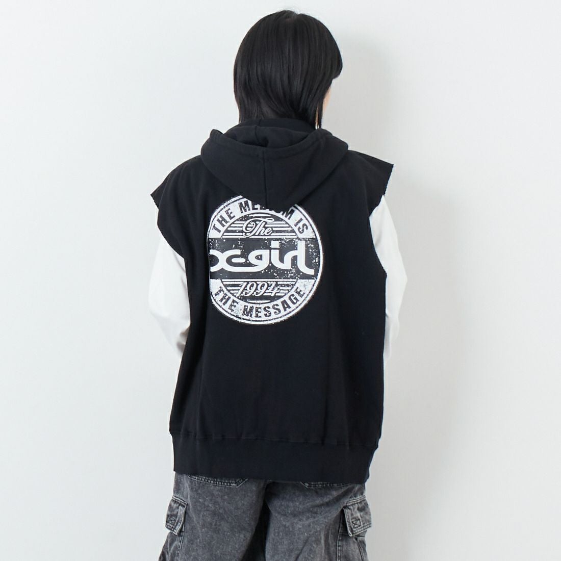 BLACK&&モデル身長：167cm 着用サイズ：M&&