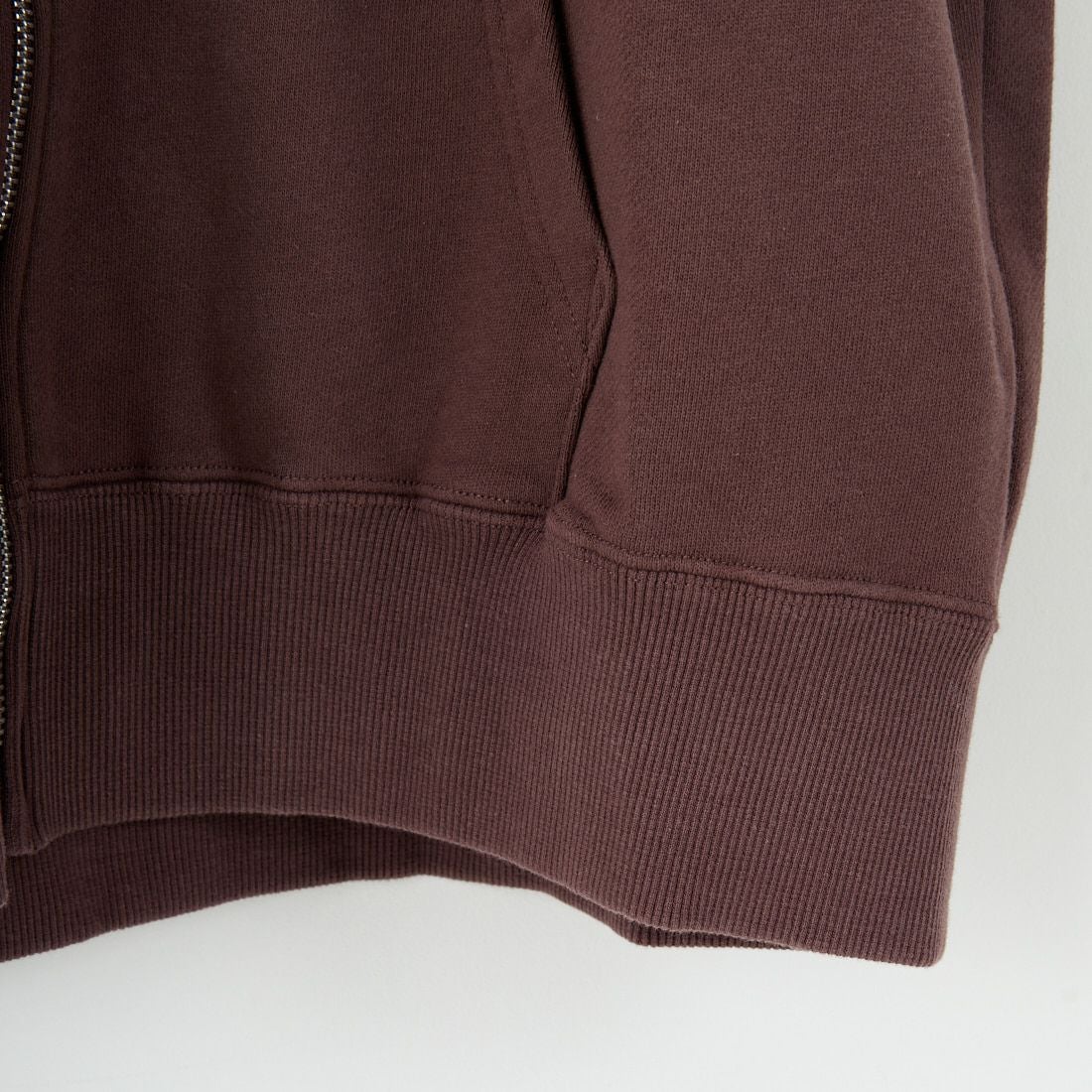 X-girl [エックスガール] ディストレス ジップアップスウェットベスト [105253021009] BROWN