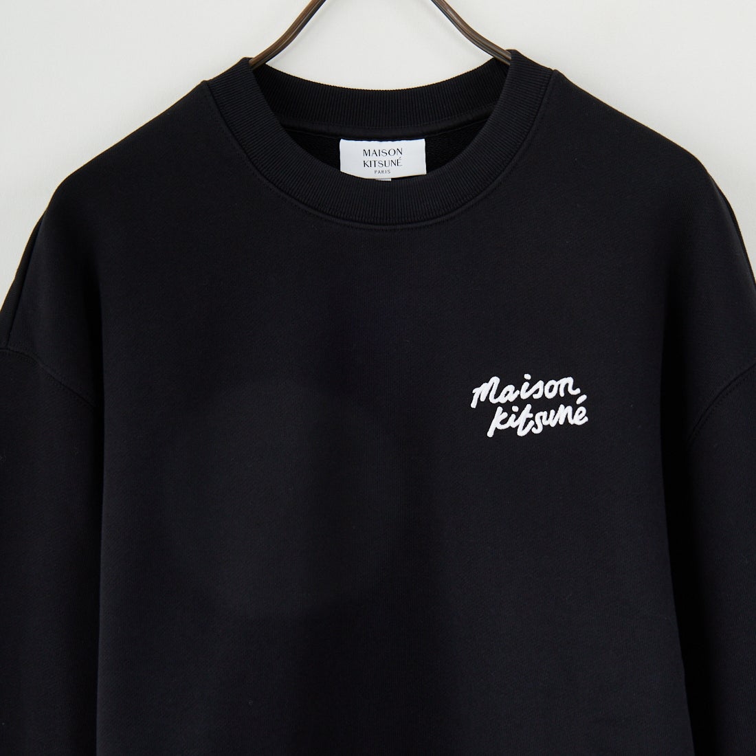 MAISON KITSUNE [メゾン キツネ] ハンドライティング コンフォートスウェット [MM00315KM0341] O197 BK/WH