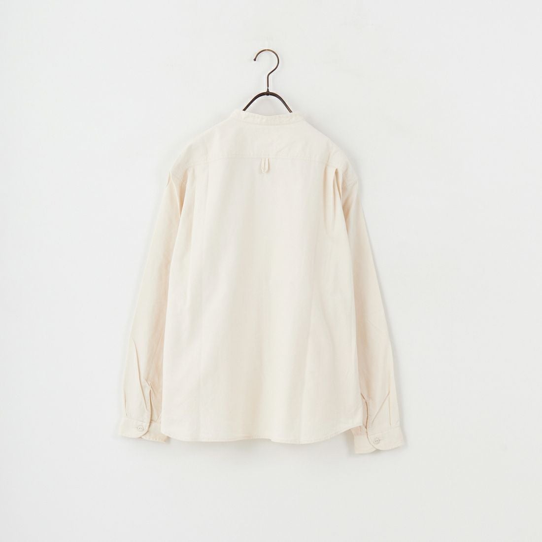 DANTON [ダントン] 先染めビエラ バンドカラーシャツ [DT-B0279VSS] ECRU