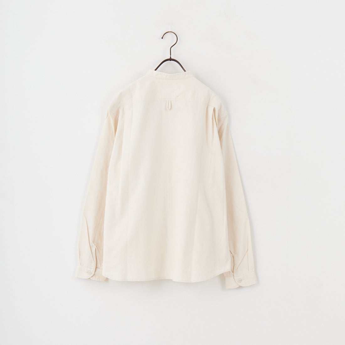 DANTON [ダントン] 先染めビエラ バンドカラーシャツ [DT-B0279VSS] ECRU