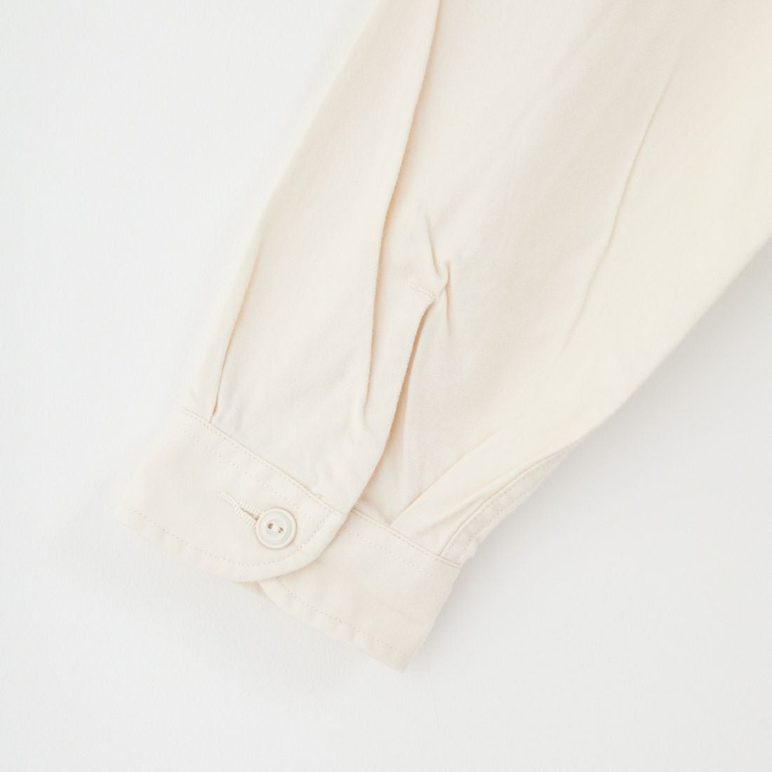 DANTON [ダントン] 先染めビエラ バンドカラーシャツ [DT-B0279VSS] ECRU