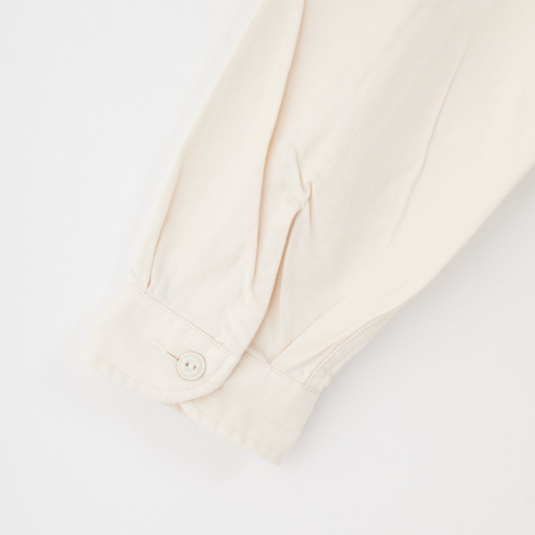 DANTON [ダントン] 先染めビエラ バンドカラーシャツ [DT-B0279VSS] ECRU