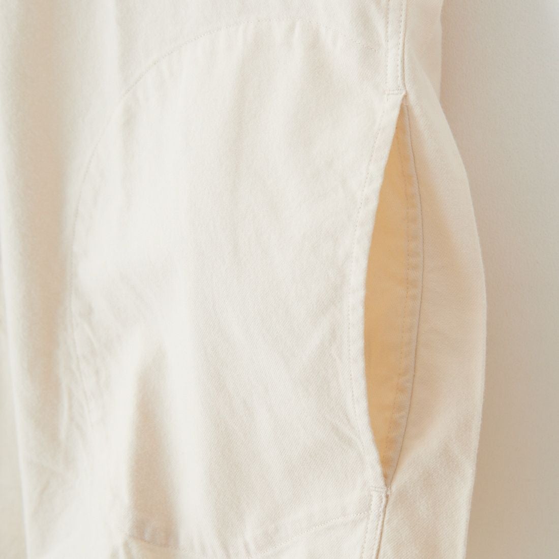 DANTON [ダントン] 先染めビエラ バンドカラーシャツ [DT-B0279VSS] ECRU