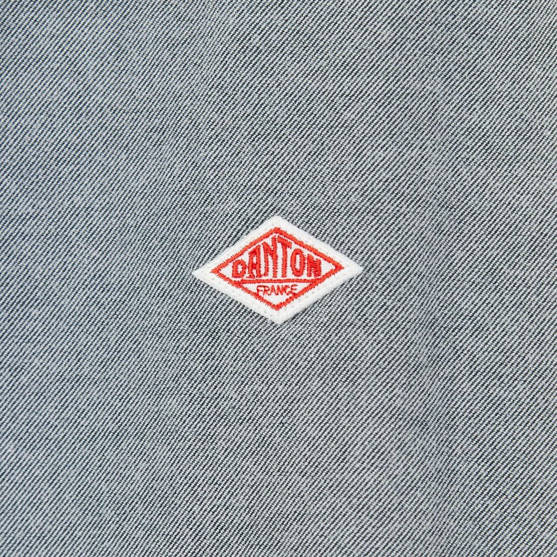 DANTON [ダントン] 先染めビエラ バンドカラーシャツ [DT-B0279VSS] GREY CHAMB