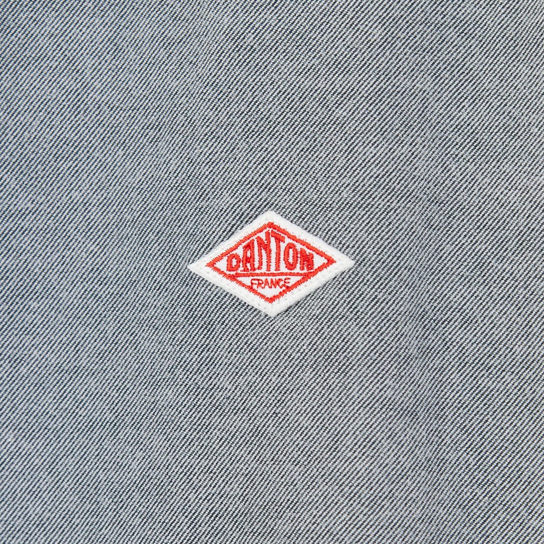 DANTON [ダントン] 先染めビエラ バンドカラーシャツ [DT-B0279VSS] GREY CHAMB