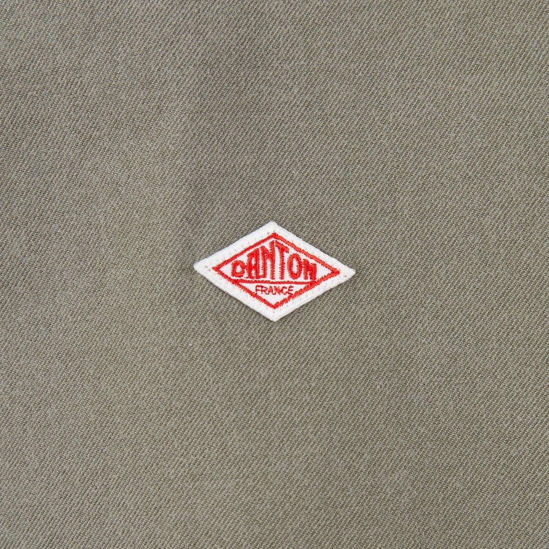 DANTON [ダントン] 先染めビエラ バンドカラーシャツ [DT-B0279VSS] OLIVE CHAM