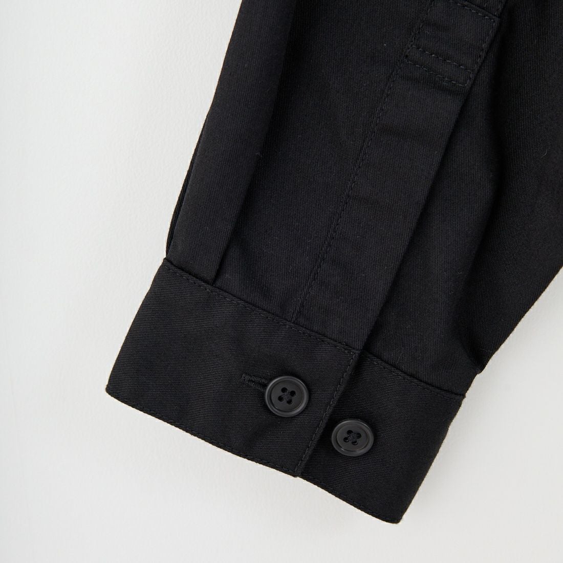 DANTON [ダントン] ワンポイントロゴ シャツジャケット [DT-B0396TCC] BLACK
