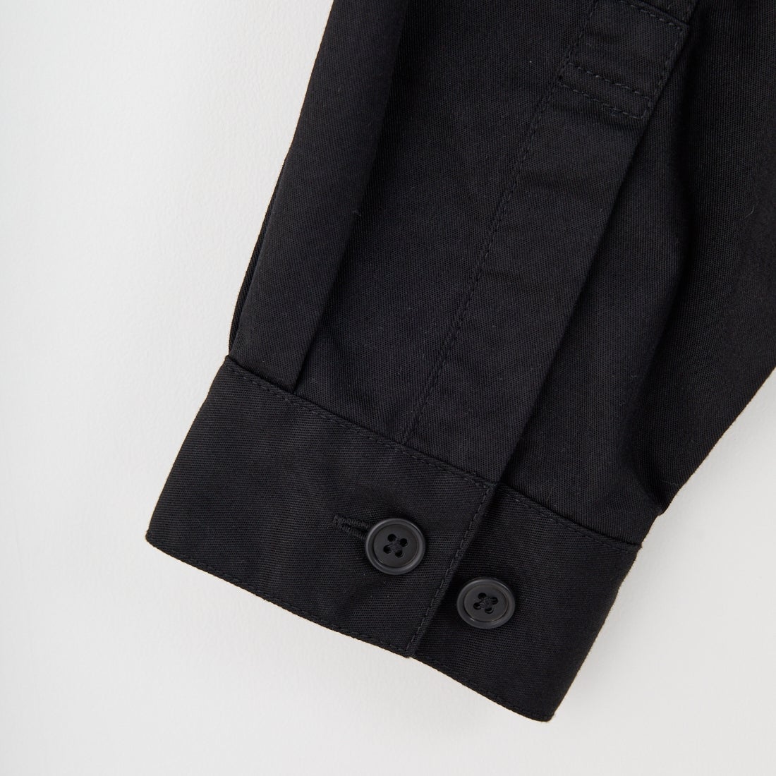 DANTON [ダントン] ワンポイントロゴ シャツジャケット [DT-B0396TCC] BLACK