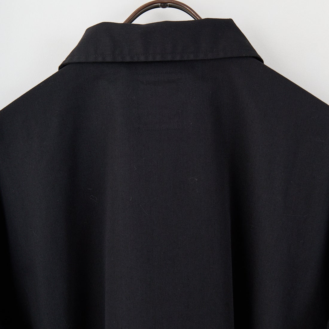 DANTON [ダントン] ワンポイントロゴ シャツジャケット [DT-B0396TCC] BLACK