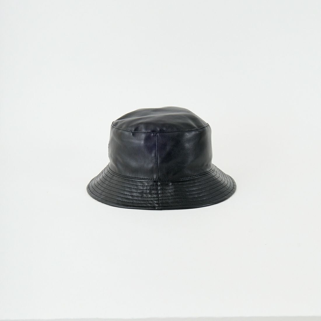 KANGOL [カンゴール] レザーバケットハット [233069630] 01 BLACK