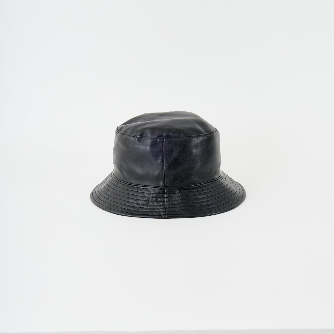 KANGOL [カンゴール] レザーバケットハット [233069630] 01 BLACK