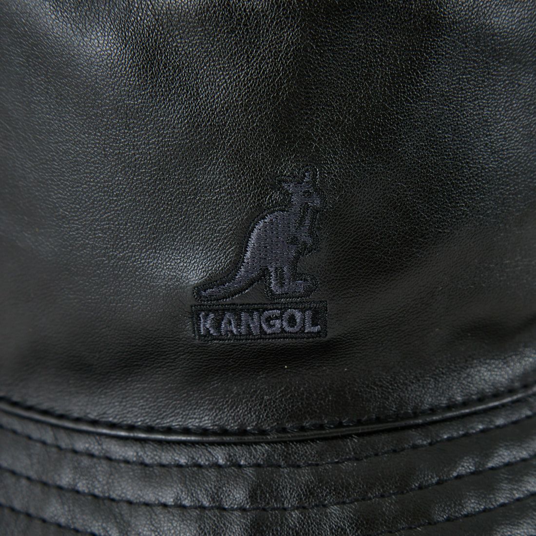 KANGOL [カンゴール] レザーバケットハット [233069630] 01 BLACK