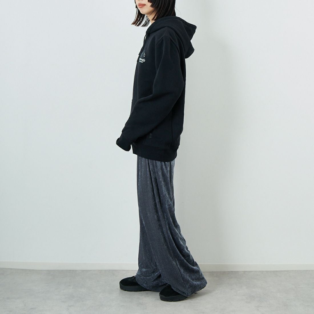 patagonia [パタゴニア] シュイナード クレスト アップライザル フーディ [39700] BLK &&モデル身長：162cm 着用サイズ：S&&