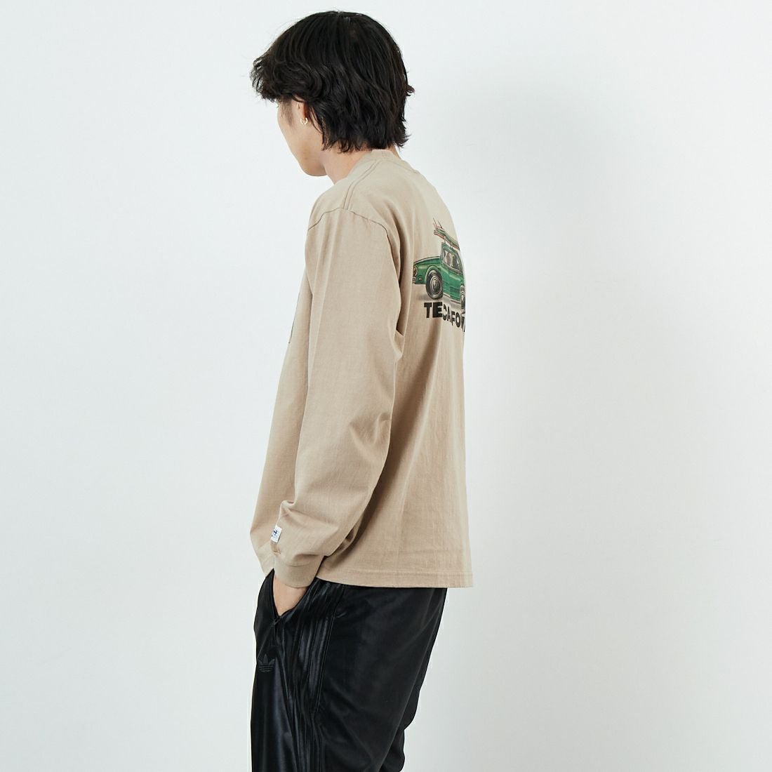 The Endless Summer [エンドレスサマー] 4BUHI ロングスリーブ Tシャツ [FH-25774327] 35 BEIGE &&モデル身長：179cm 着用サイズ：M&&