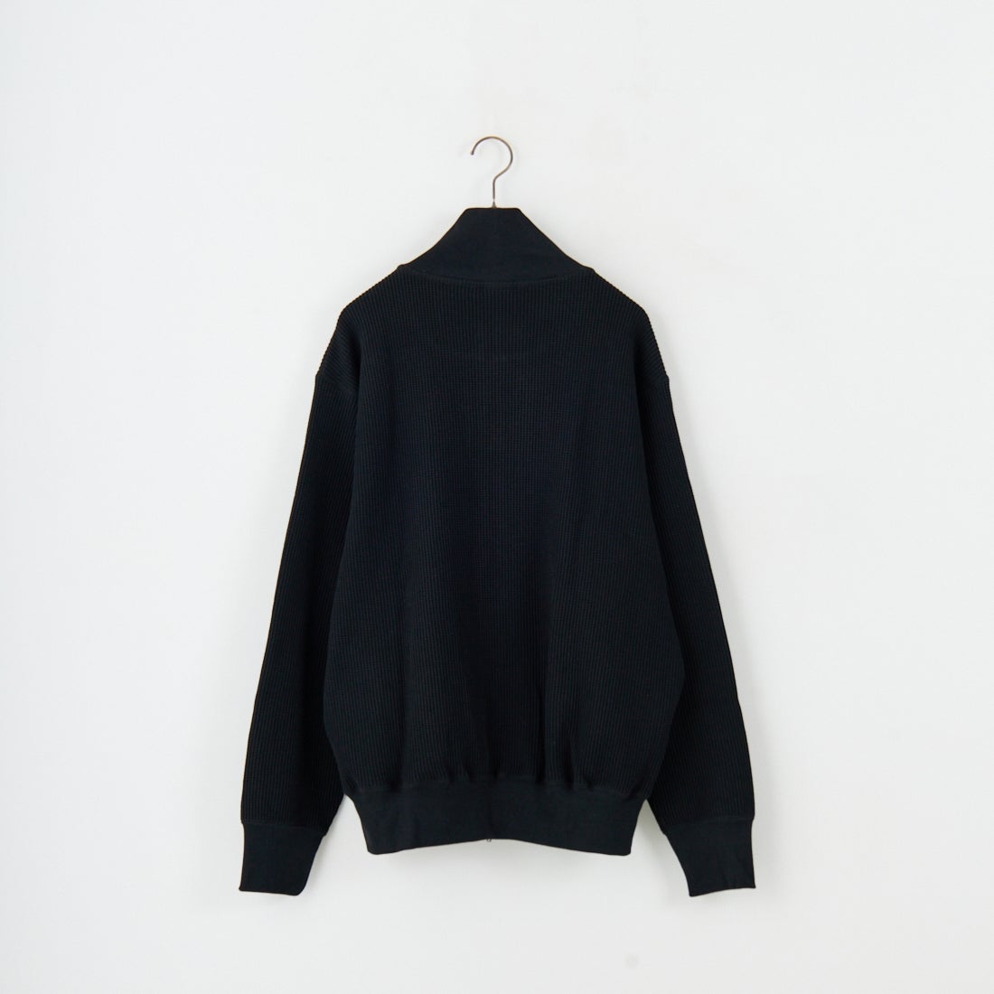 A VONTADE [アボンタージ] ビッグワッフル ドライバーズジップカーディガン [VTD-0602-CS] 3 BLACK