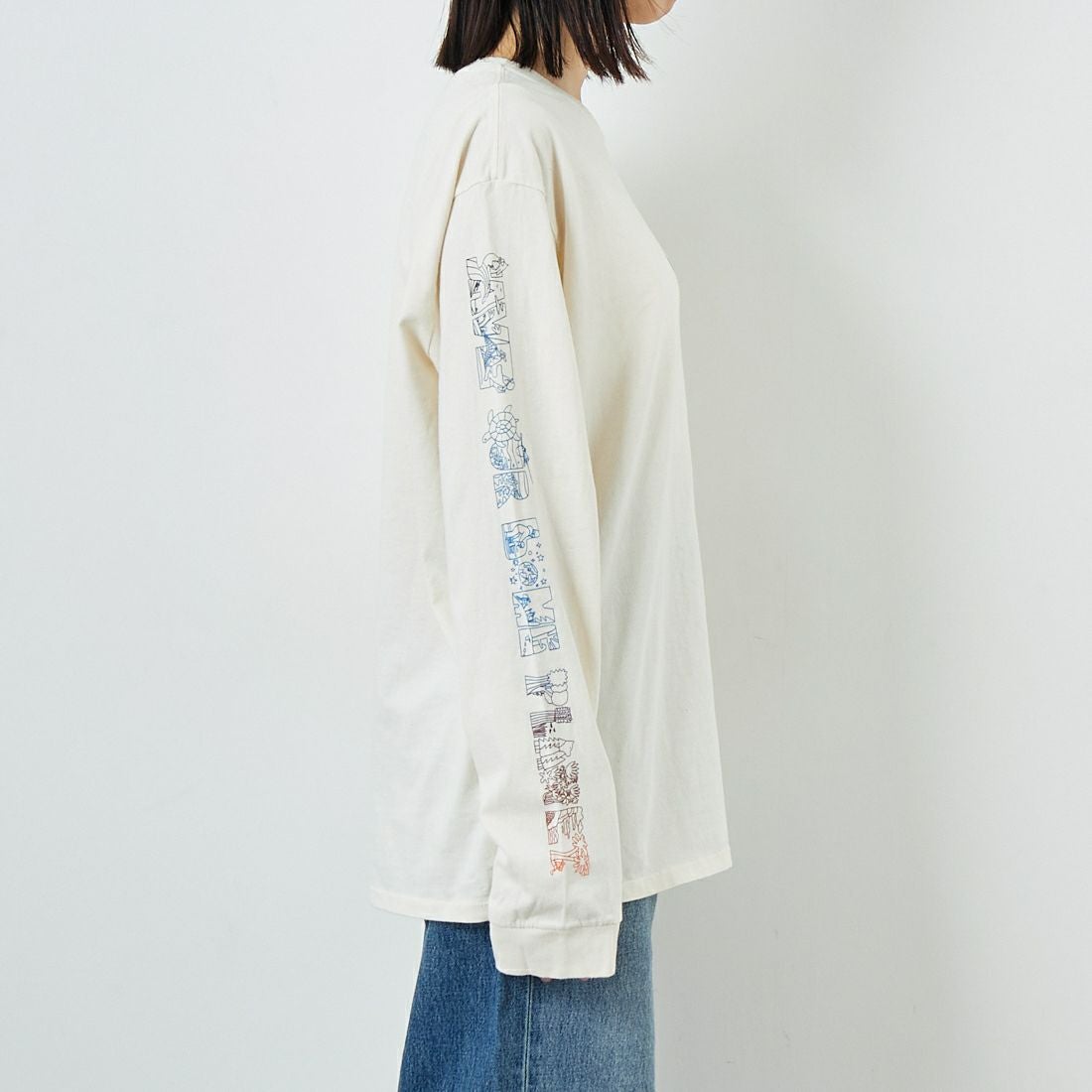 patagonia [パタゴニア] メンズ ロングスリーブ ロングウェイラウンド オーガニックTシャツ [37821] UDNL &&モデル身長：162cm 着用サイズ：S&&