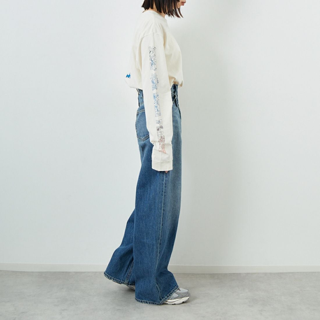 patagonia [パタゴニア] メンズ ロングスリーブ ロングウェイラウンド オーガニックTシャツ [37821] UDNL &&モデル身長：162cm 着用サイズ：S&&