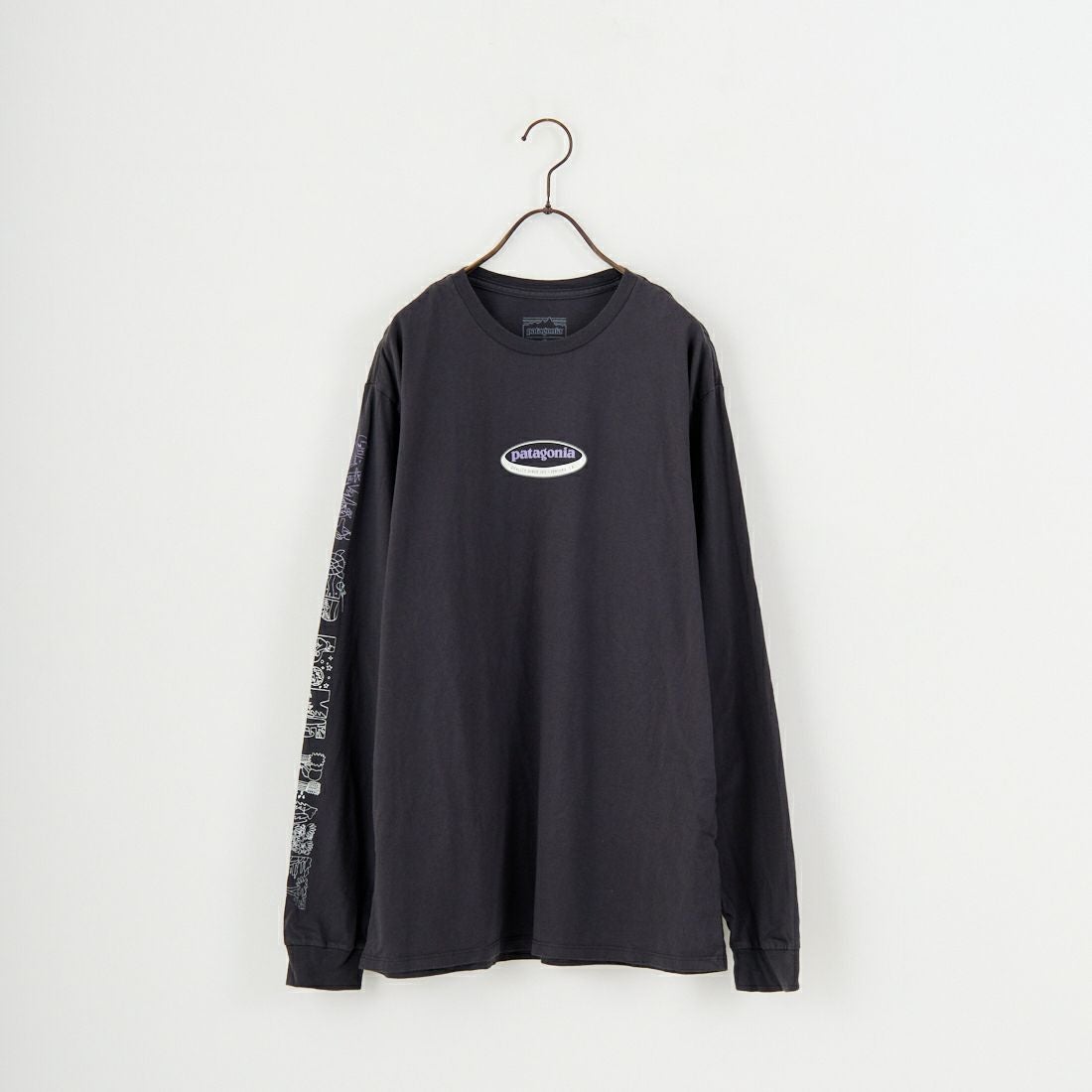 patagonia [パタゴニア] メンズ ロングスリーブ ロングウェイラウンド オーガニックTシャツ [37821] INBK