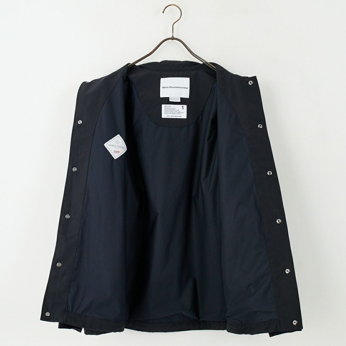 White Mountaineering [ホワイトマウンテニアリング] ウィンドストッパー コーチジャケット [WM2573206] BLACK