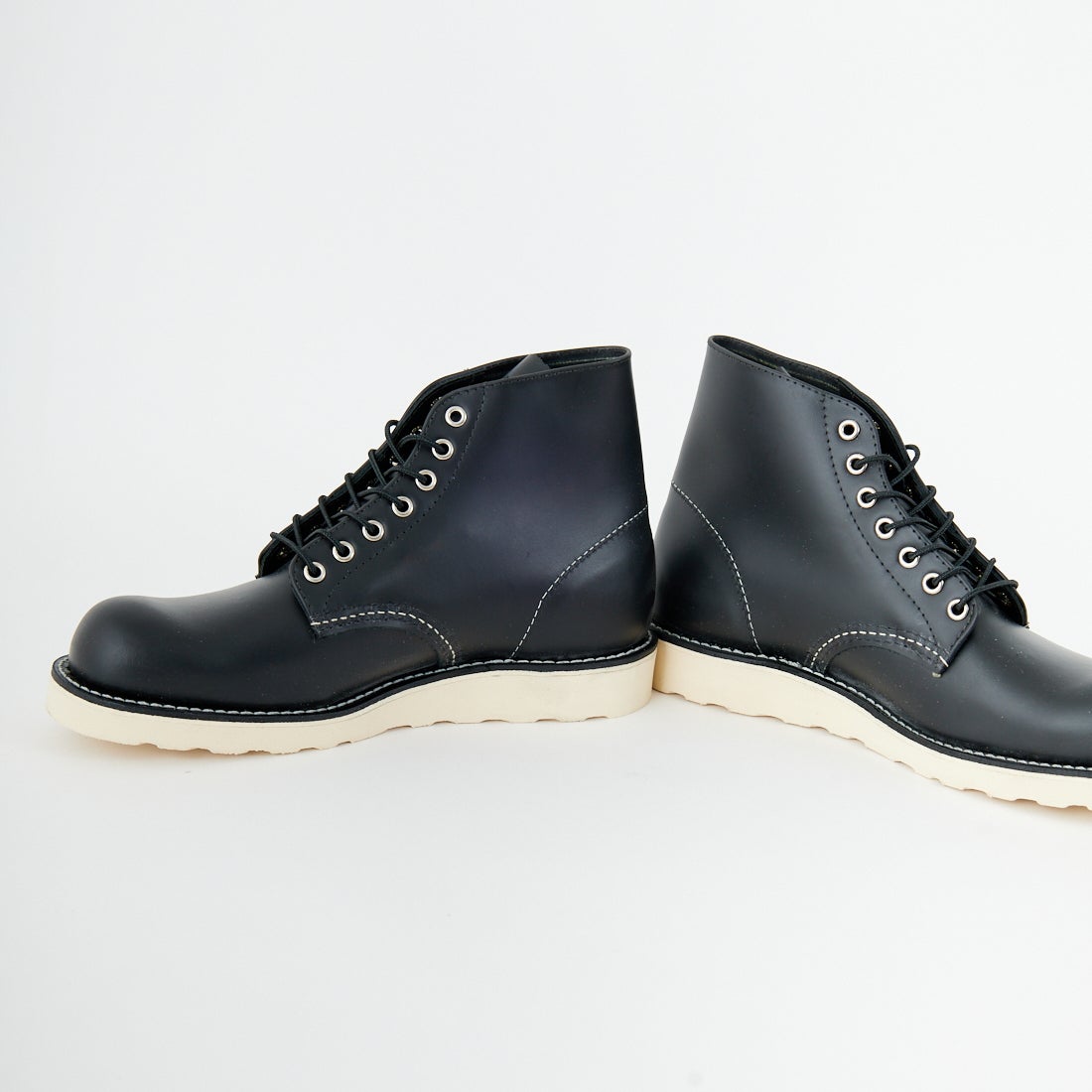 RED WING [レッドウィング] 6インチ クラシックラウンド Dワイズ [8165] ﾌﾞﾗｯｸ ｸﾛｰﾑ