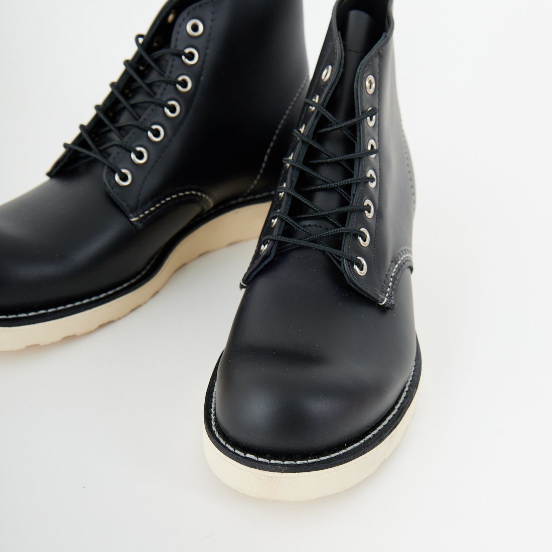 RED WING [レッドウィング] 6インチ クラシックラウンド Dワイズ [8165] ﾌﾞﾗｯｸ ｸﾛｰﾑ