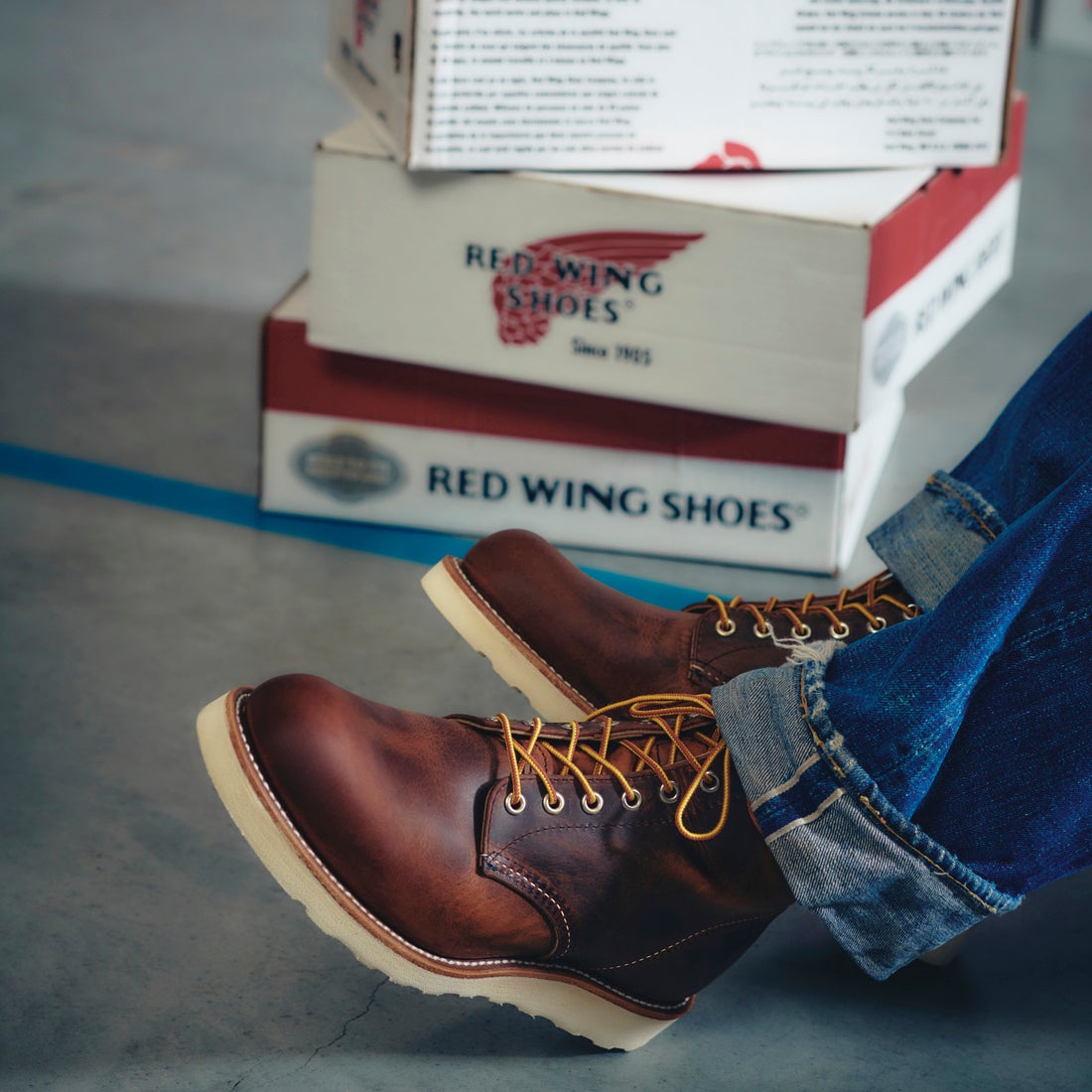 RED WING [レッドウィング] 6インチ クラシックラウンド Dワイズ [9111] ｶｯﾊﾟｰ ﾗﾌｱﾝ