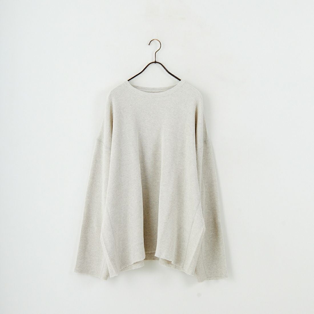 Name. [ネーム] ワッフルサイドリブ ルーズスリーブTシャツ [NMCU-047