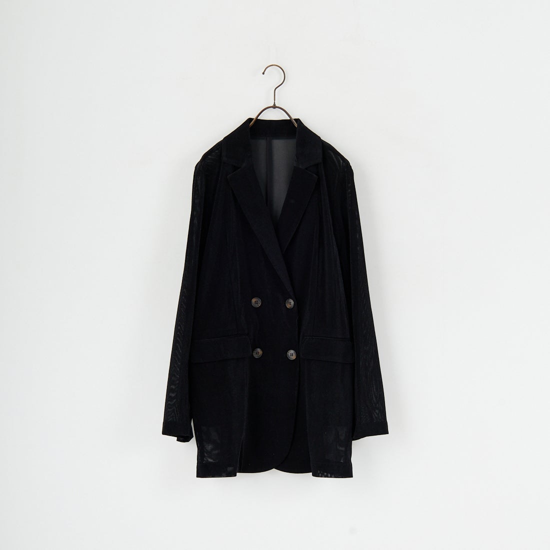 CLOCHE [クロシェ] メッシュベロアダブルジャケット [55284517
