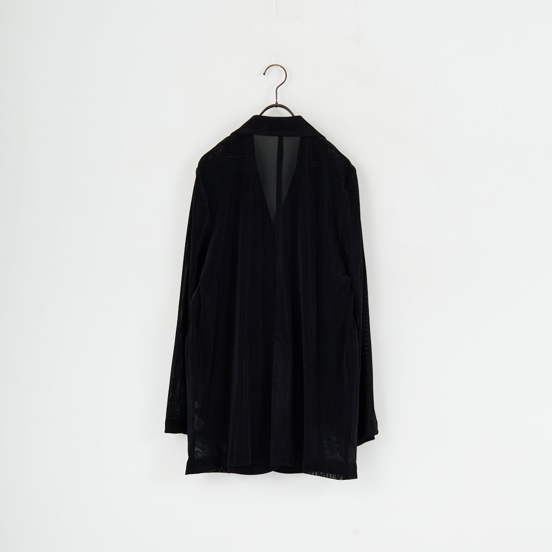 CLOCHE [クロシェ] メッシュベロアダブルジャケット [55284517] ﾌﾞﾗｯｸ