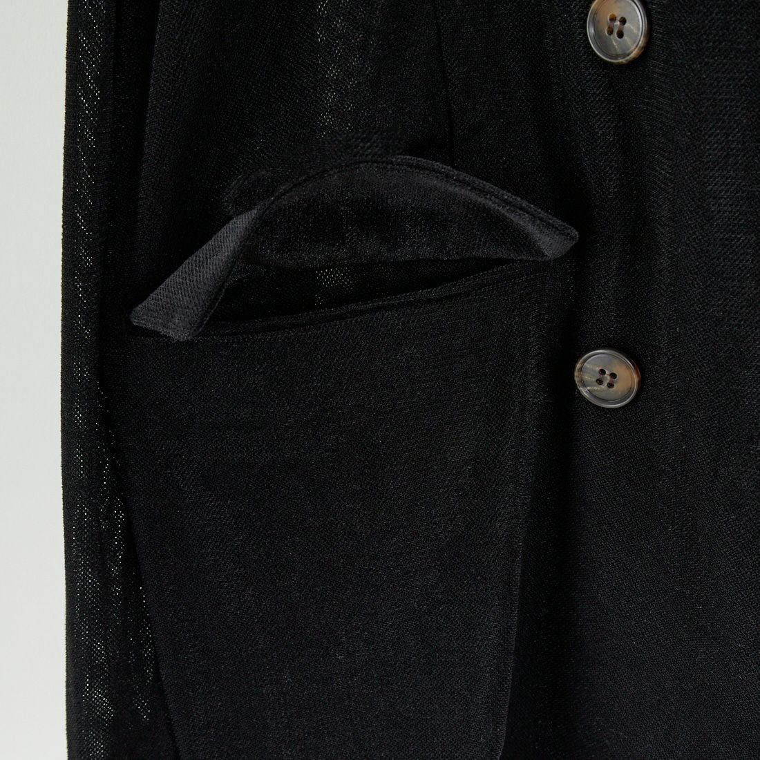 CLOCHE [クロシェ] メッシュベロアダブルジャケット [55284517] ﾌﾞﾗｯｸ